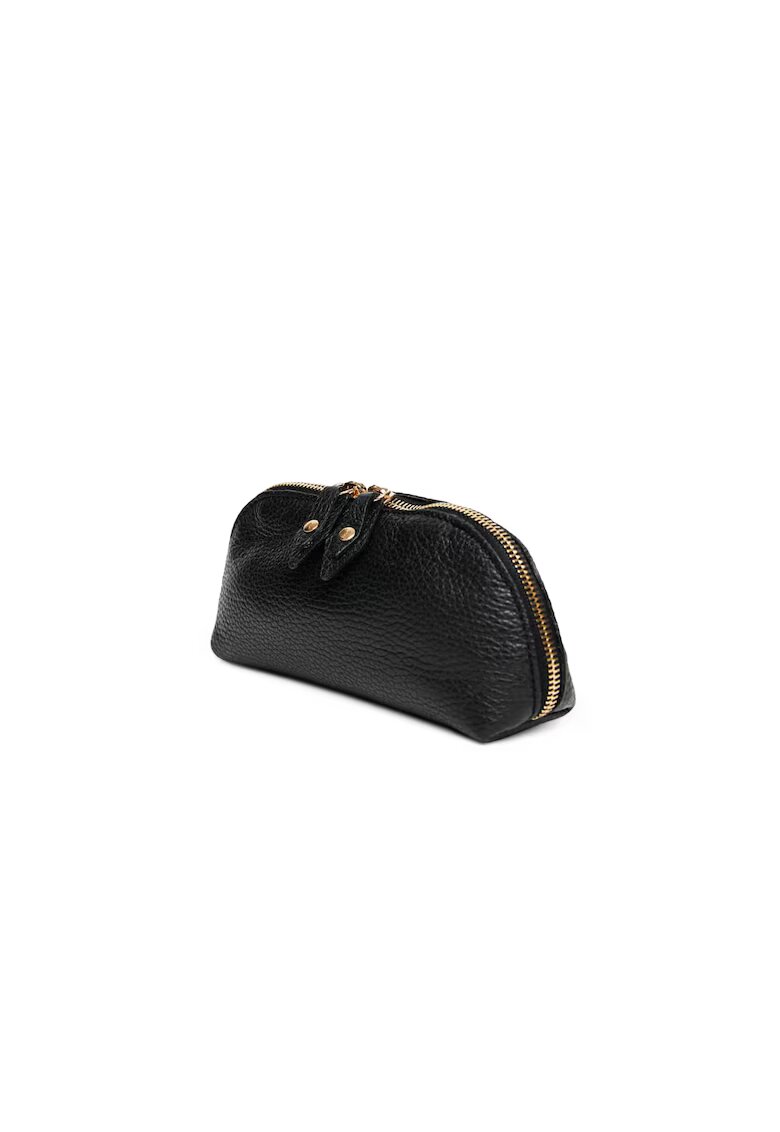 ANNA FELLINI Portfard piele - Solaresse negru - 17 x 5 x 9 cm