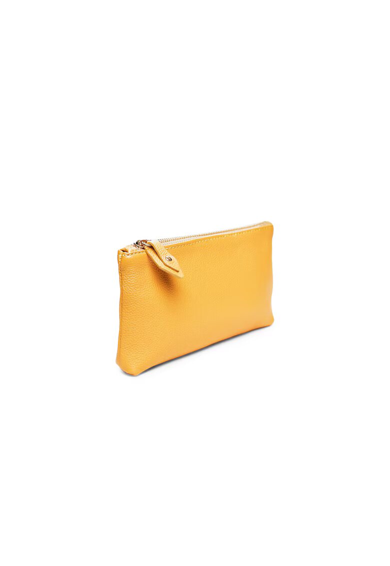 ANNA FELLINI Portfard piele - St. Ives - galben - 20 x 3 x 12 cm