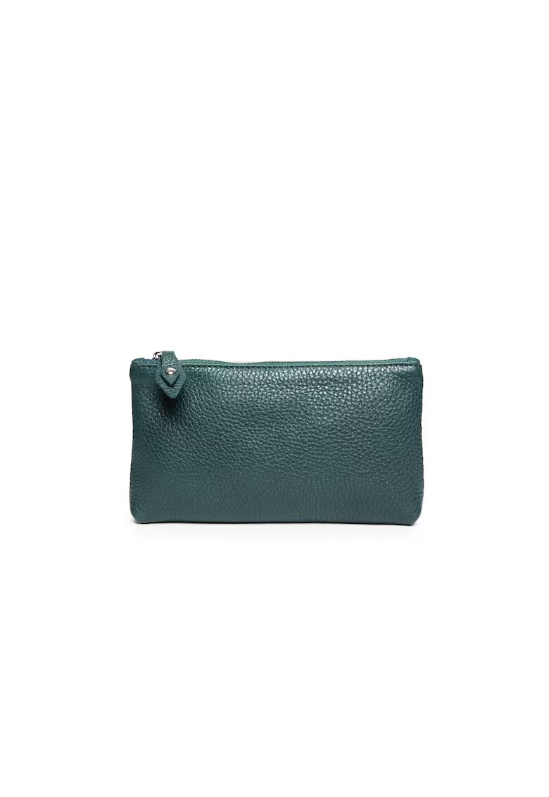ANNA FELLINI Portfard piele - St. Ives - verde - 20 x 3 x 12 cm