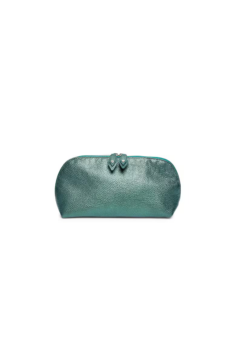 ANNA FELLINI Portfard piele - St. Tropez - verde sidef - 23 x 8 x 14 cm