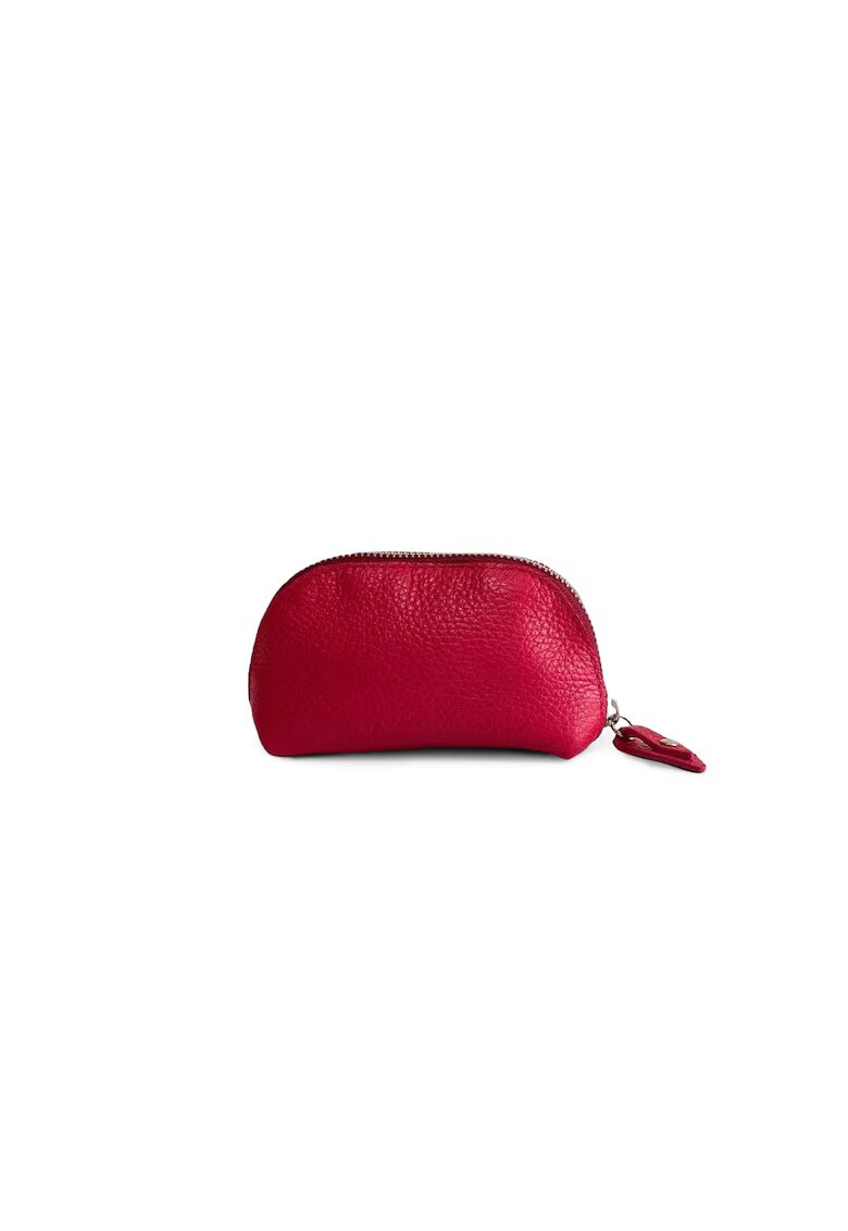 ANNA FELLINI Portfard piele - Sun - rosu - 12 x 5 x 8 cm