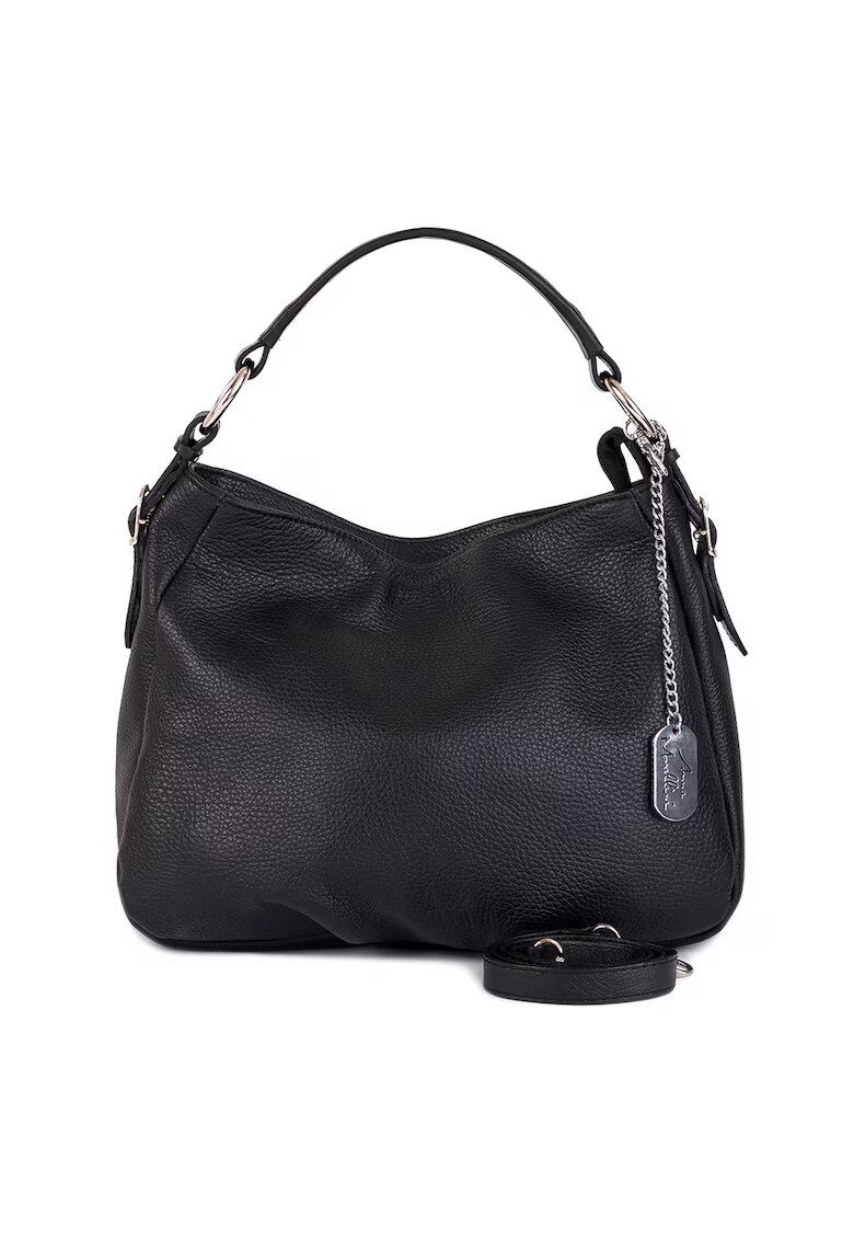 Anna Morellini Geanta crossbody de piele Noemi - Negru