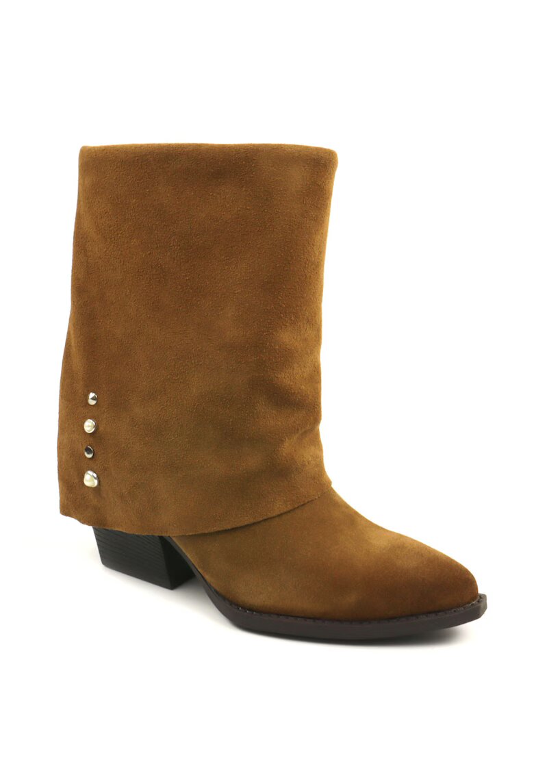 ANNA VIOTTI Ghete ciocate dama camel - Maro camel