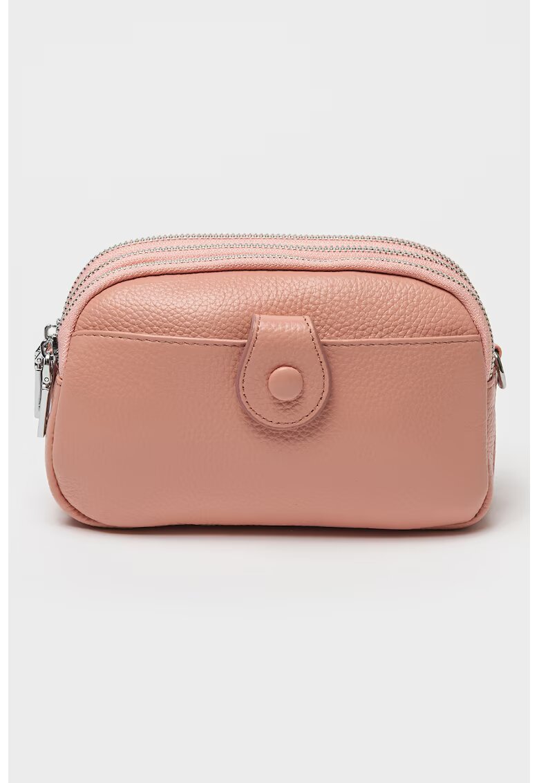 Antonia Moretti Geanta crossbody de piele - Roz
