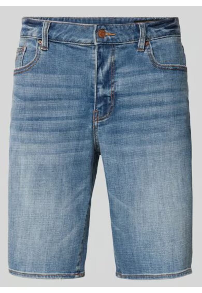 Armani Exchange Blugi scurti barbati - bumbac/elastan - albastru