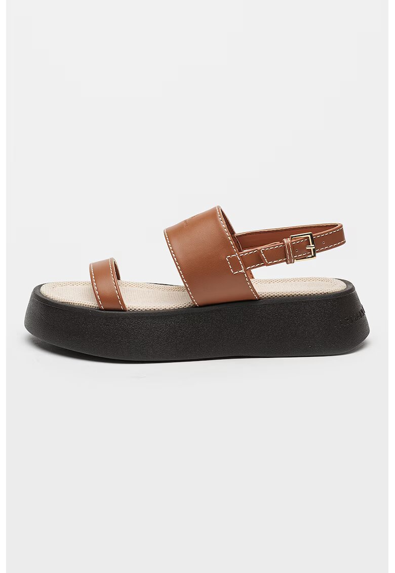 Armani Exchange Sandale slingback flatform - Maro scortisoara