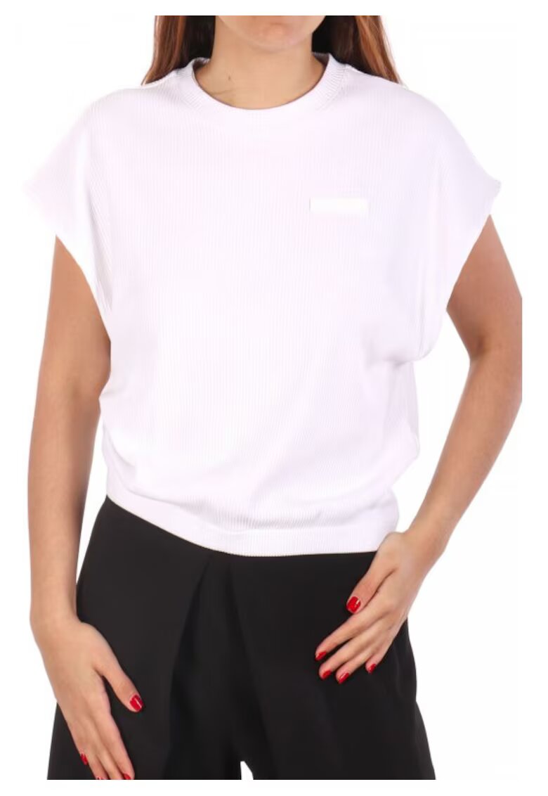 Armani Tricou dama alb - 93% viscoza - 7% elastan - Alb