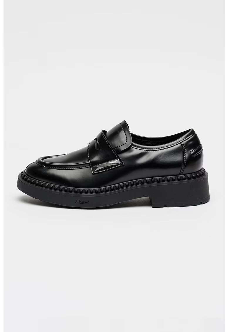 Ash Pantofi loafer din piele - Negru