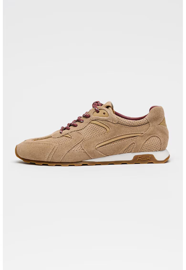 Ash Pantofi sport low-cut din piele intoarsa Kasar - Maro camel