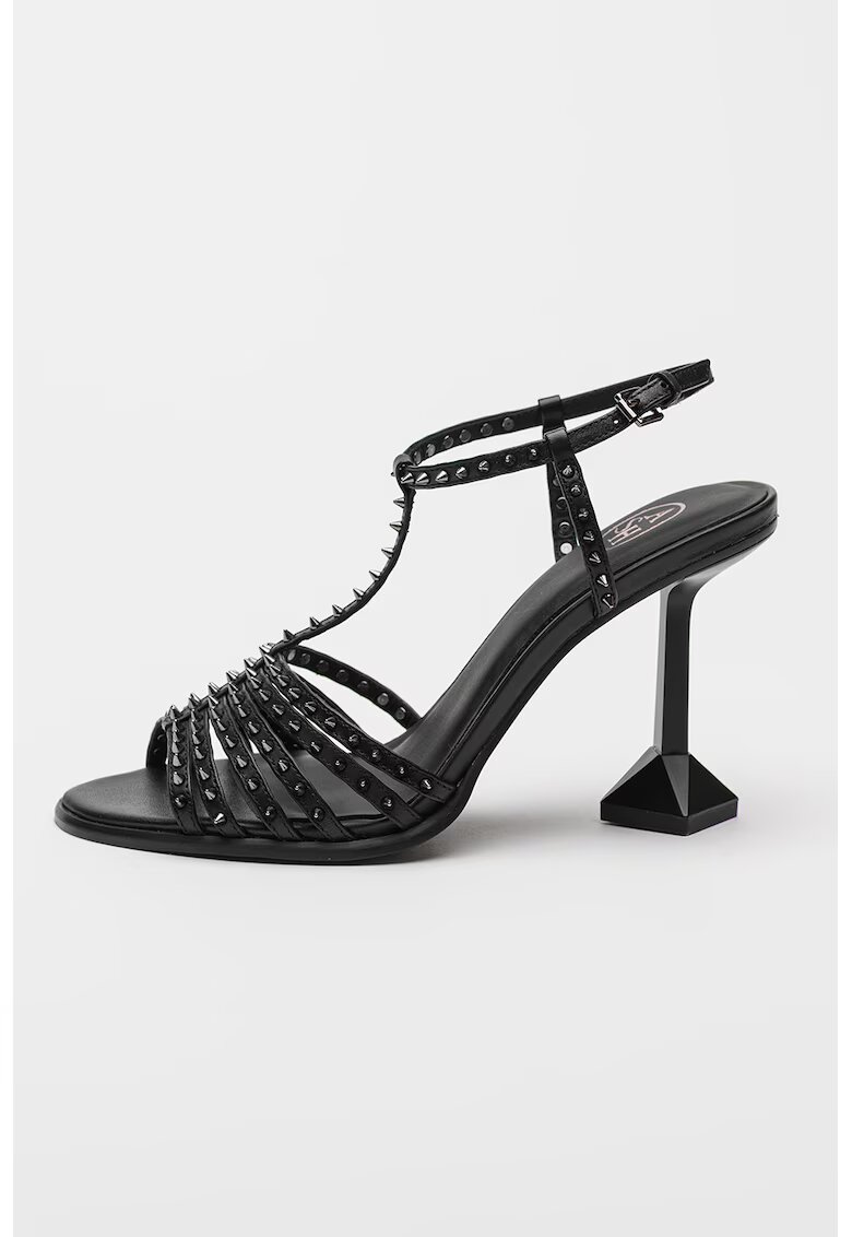 Ash Sandale de piele Desire - Negru