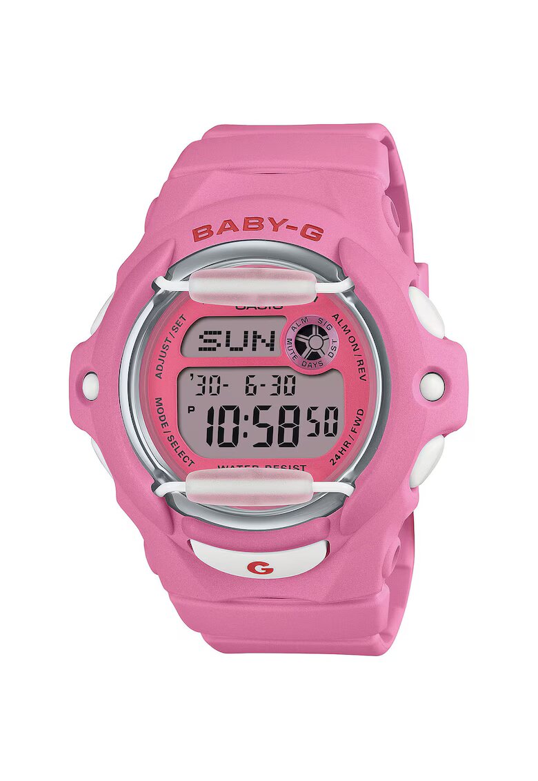 BABY-G Ceas sportiv BG-169CH-4ER - roz - 43mm - cu curea din plastic - rezistent la apa 200m
