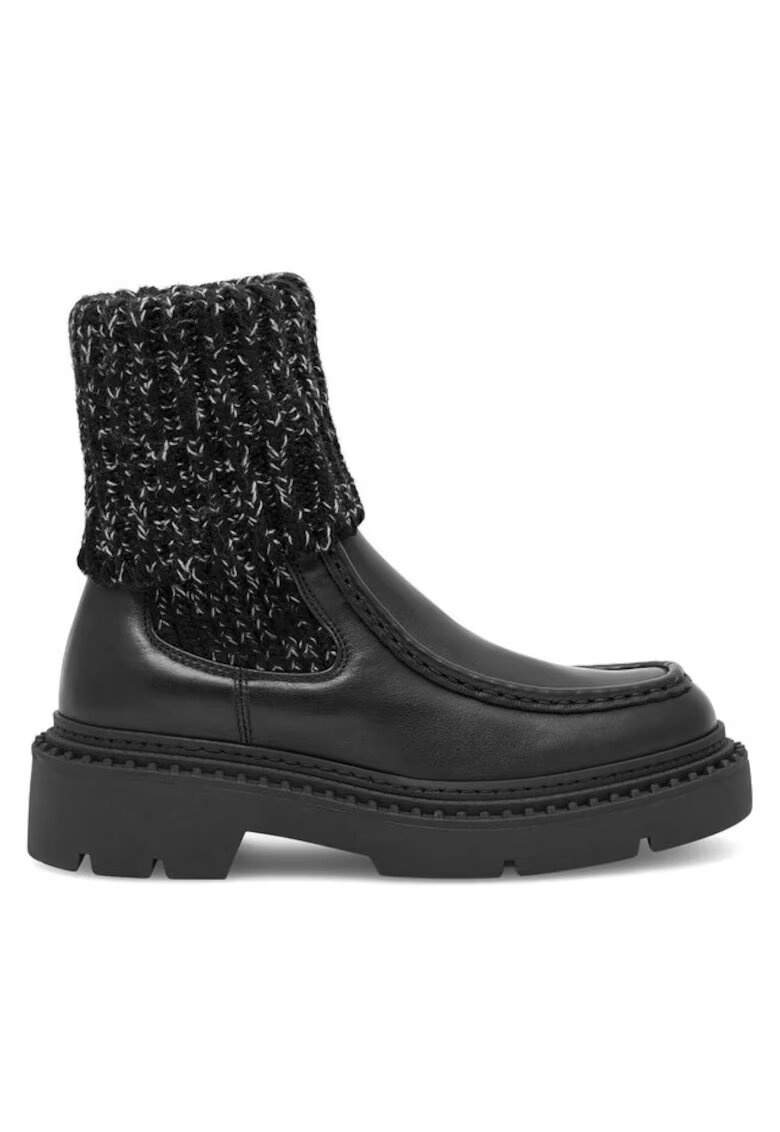 BADURA Botine dama - 590558809344241 - Piele naturala - Negru