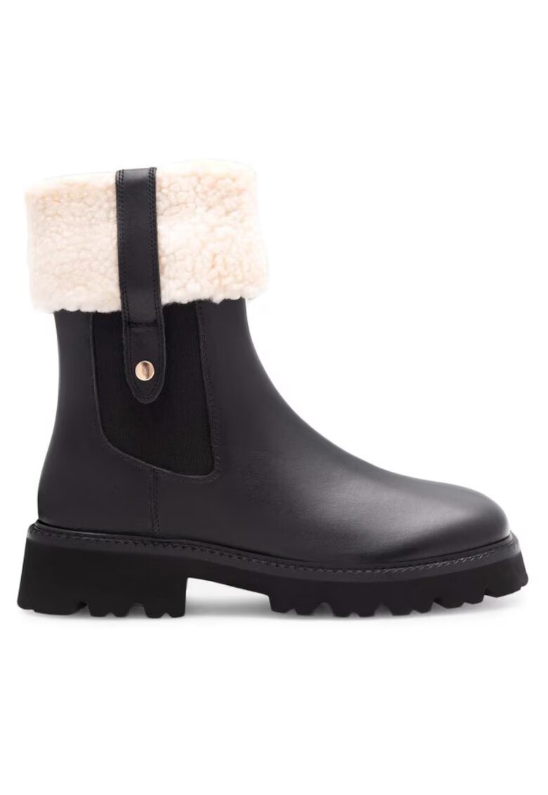 BADURA Botine dama - 590558810133837 - Piele naturala - Negru