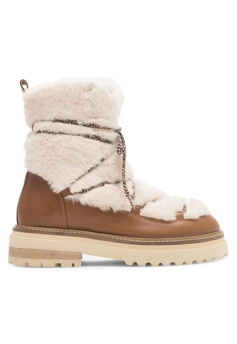BADURA Botine dama - 590558810154337 - Piele naturala - Maro