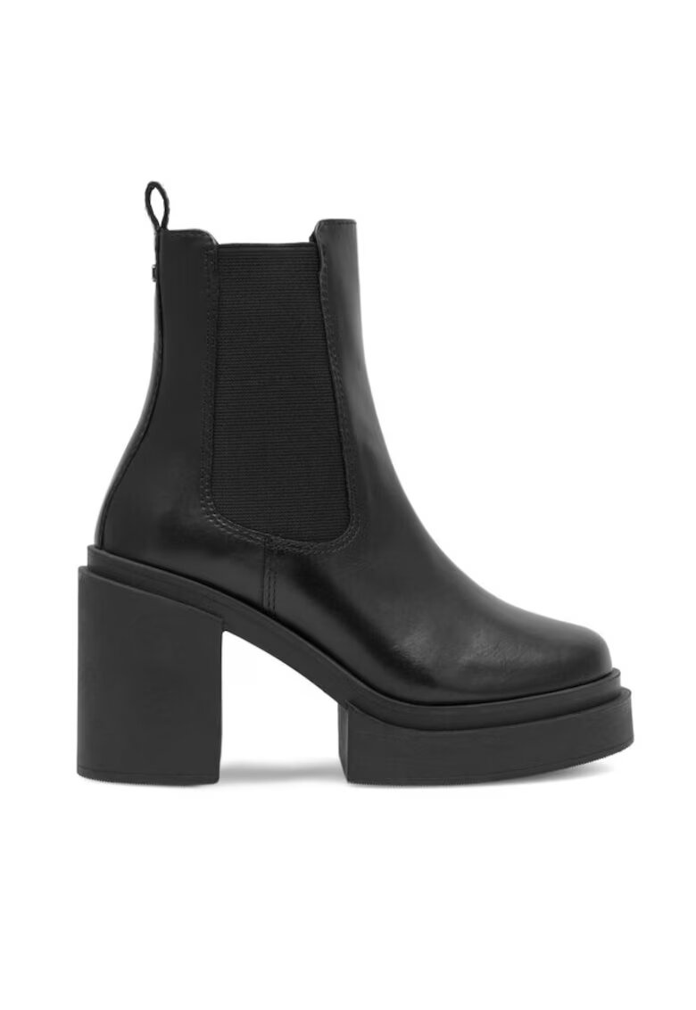 BADURA Botine dama - 590558810942639 - Piele naturala - Negru