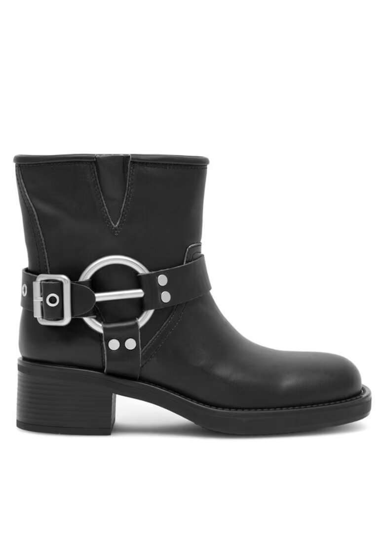 BADURA Botine dama - 590558826346338 - Piele naturala - Negru