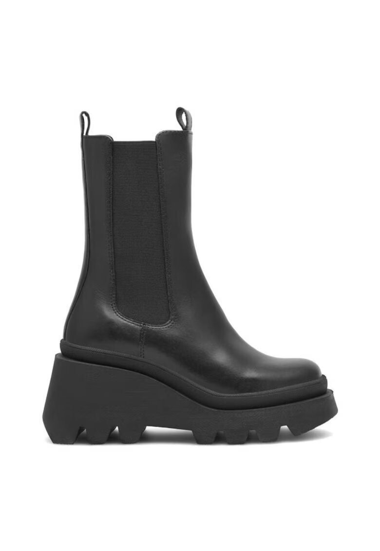 BADURA Botine dama - 590559 - Piele naturala - Negru -