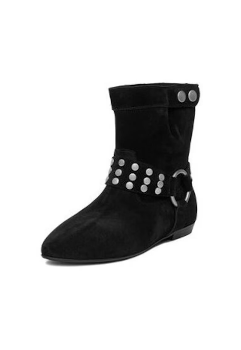 BADURA Botine dama EO-CELIA-90505 - Piele naturala - Negru