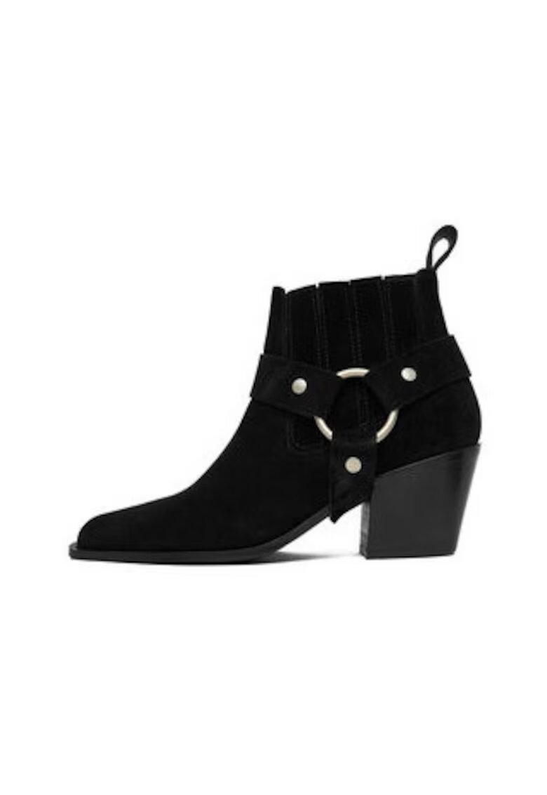 BADURA Botine dama EO-CLEO-501-25 - Piele naturala - Negru