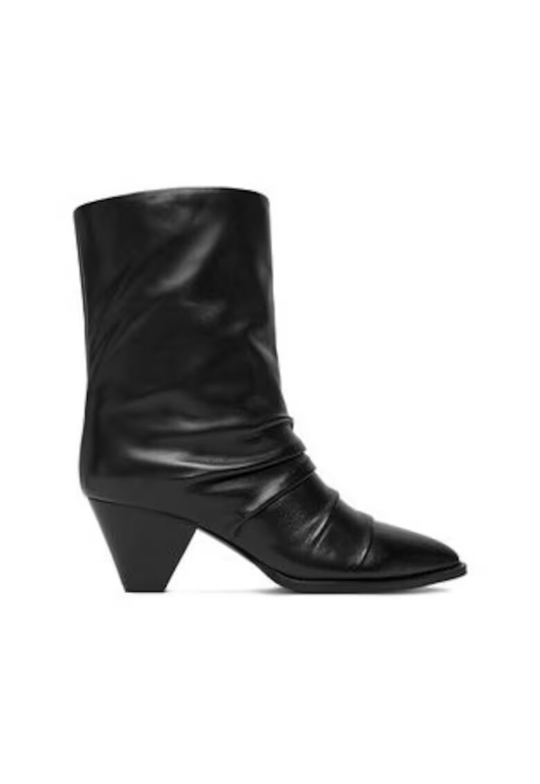 BADURA Botine dama piele naturala - negru - Negru