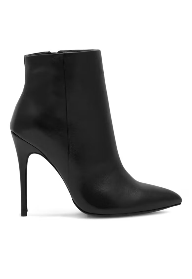 BADURA Botine dama - Piele naturala - Negru - Negru