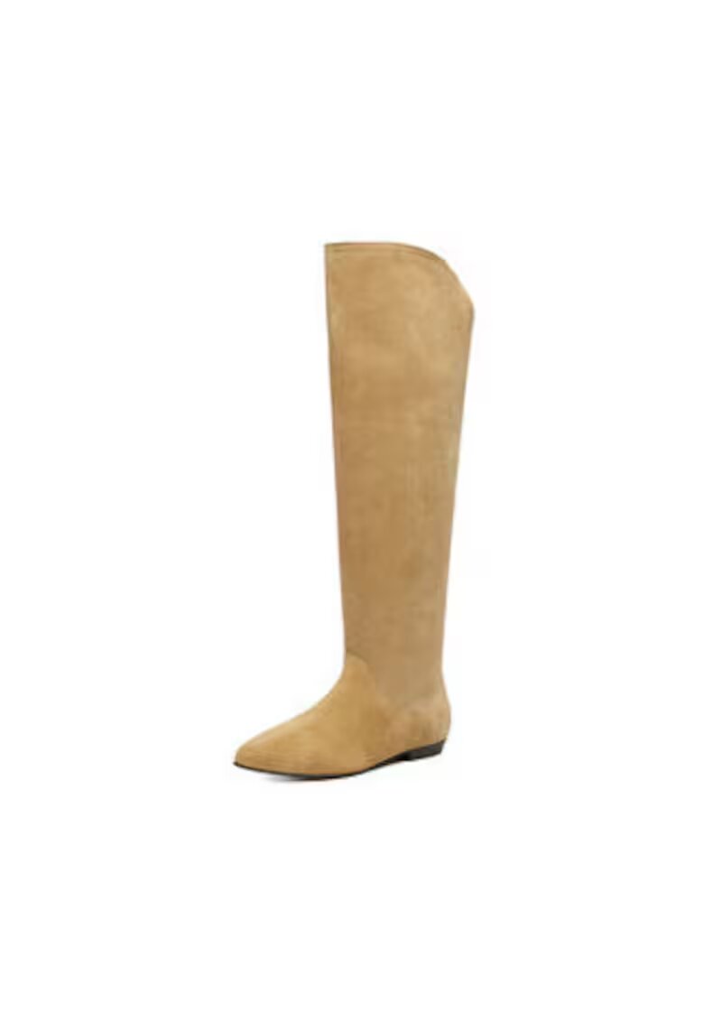 BADURA Cizme dama EO-CELIA-60504-25 - elastice - bej - piele naturala