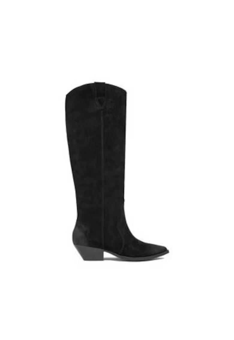 BADURA Cizme dama EO-V365-206 - Piele naturala - Negru