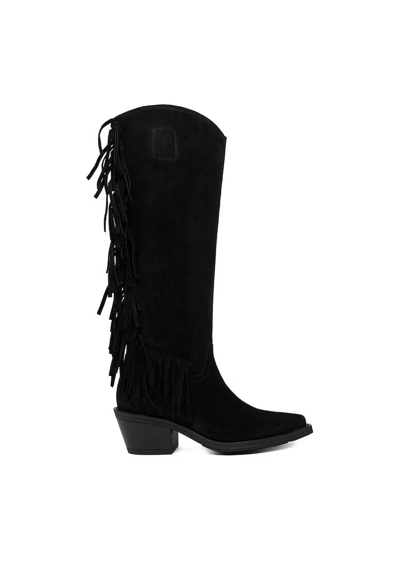 BADURA Cizme dama piele naturala - negru - Negru