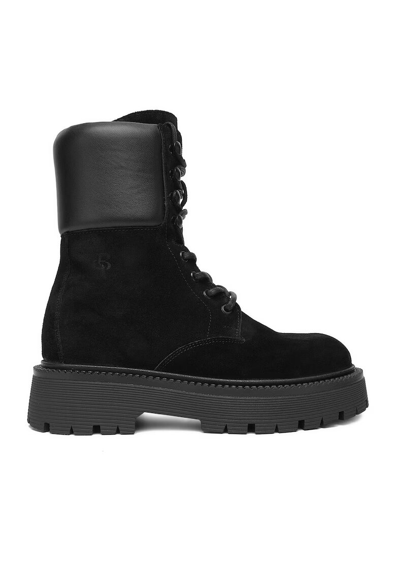 BADURA Ghete dama EO-AMIRA-8002 - Piele naturala - Negru - Negru