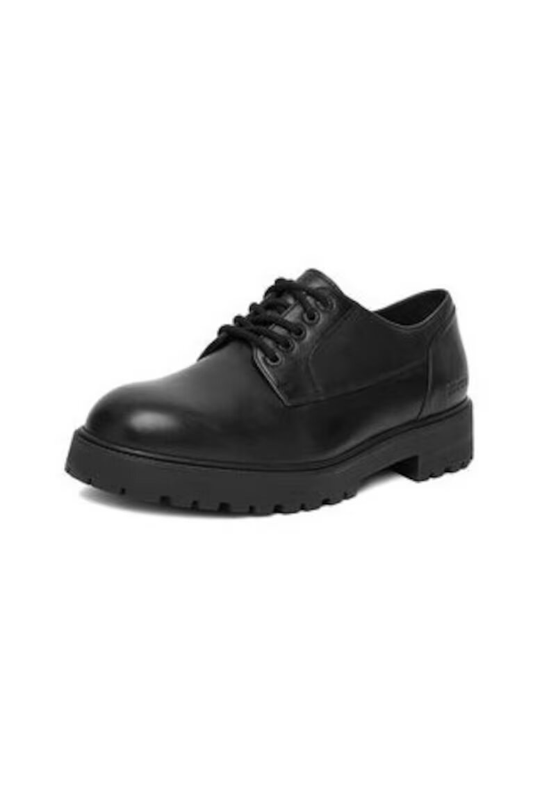 BADURA Pantofi barbati model EO-ANTON-01 - piele naturala - negru - sireturi rotunde