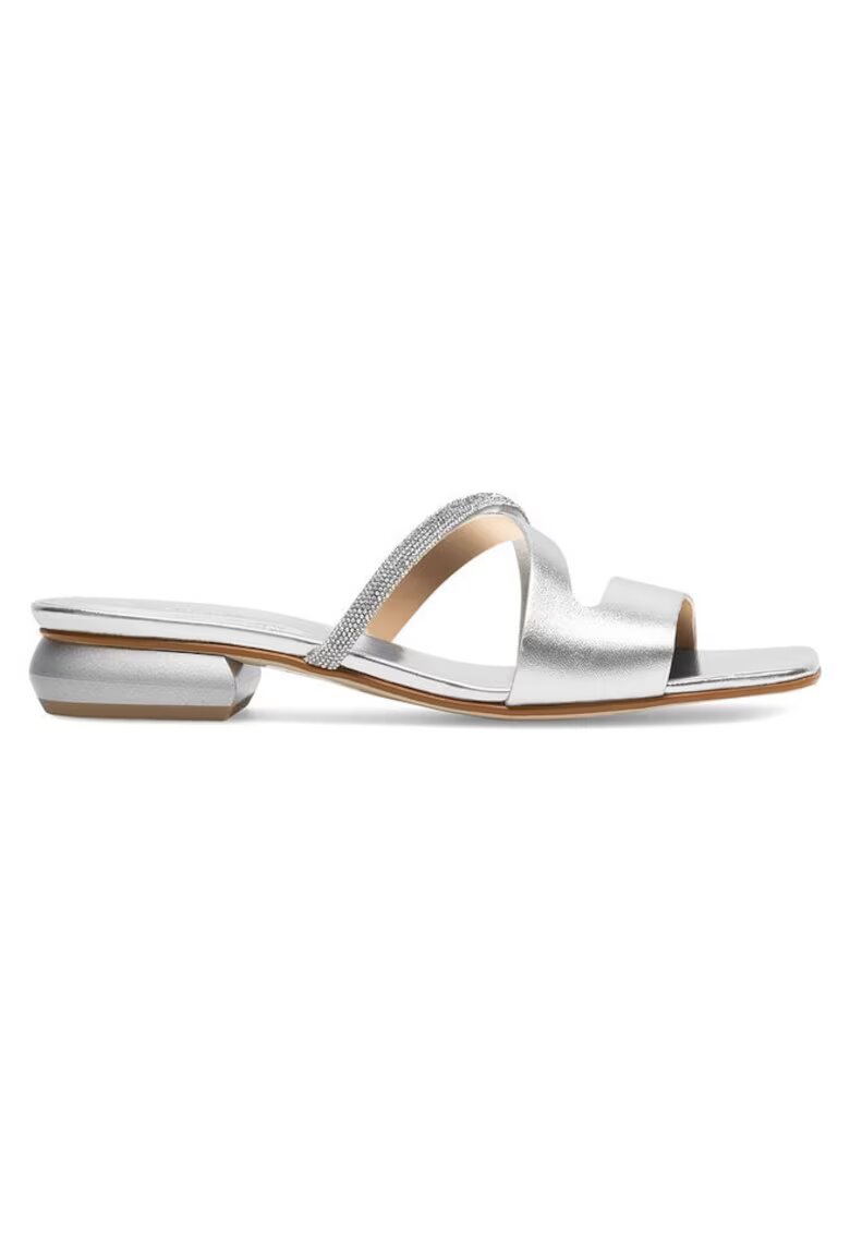 BADURA Sandale dama - 590558851436735 - Piele naturala - Argintiu