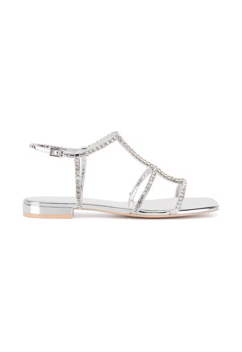 BADURA Sandale dama - 590559 - Piele naturala - Argintiu - Argintiu