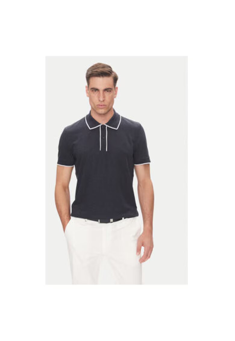 Baldessarini Tricou Polo barbati B4 10063.5283 - In/Bumbac - Bleumarin - Bleumarin