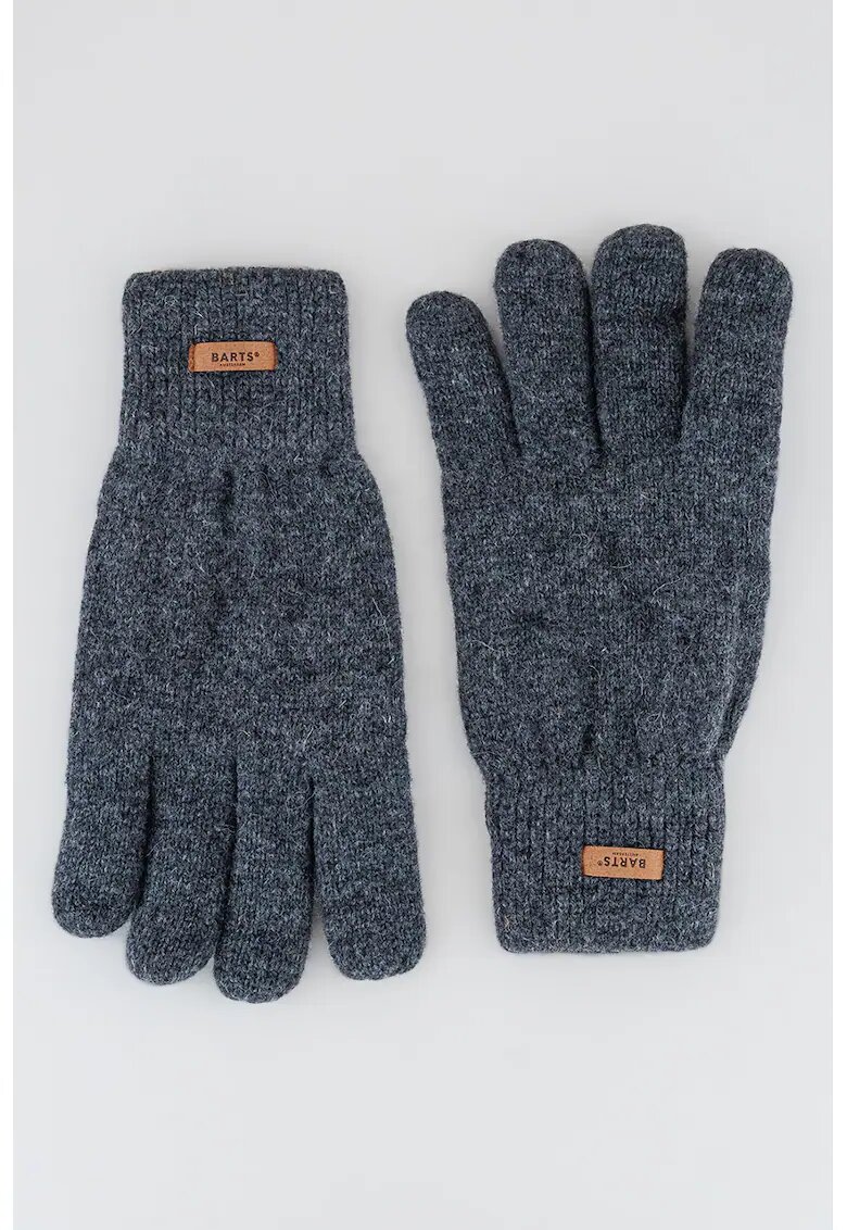 Barts Manusi de lana cu captuseala din fleece HAAKON - Gri carbune