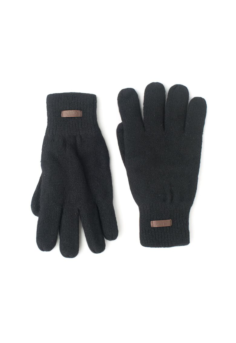Barts Manusi de lana cu captuseala din fleece HAAKON - Negru
