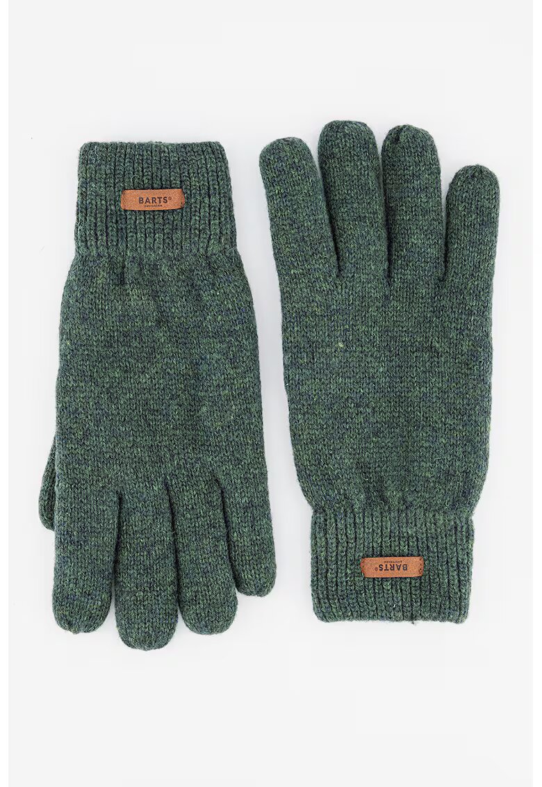 Barts Manusi de lana cu captuseala din fleece HAAKON - Verde englez