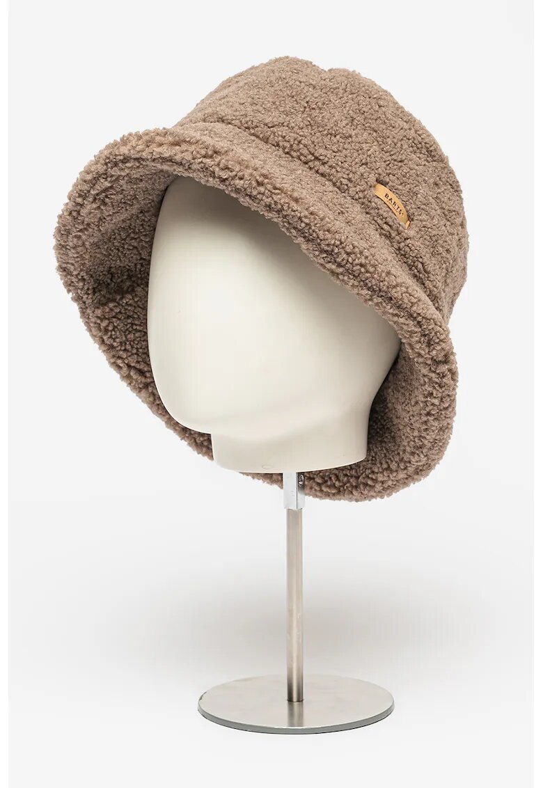 Barts Palarie bucket cu blana shearling sintetica Teddybuck - Maro