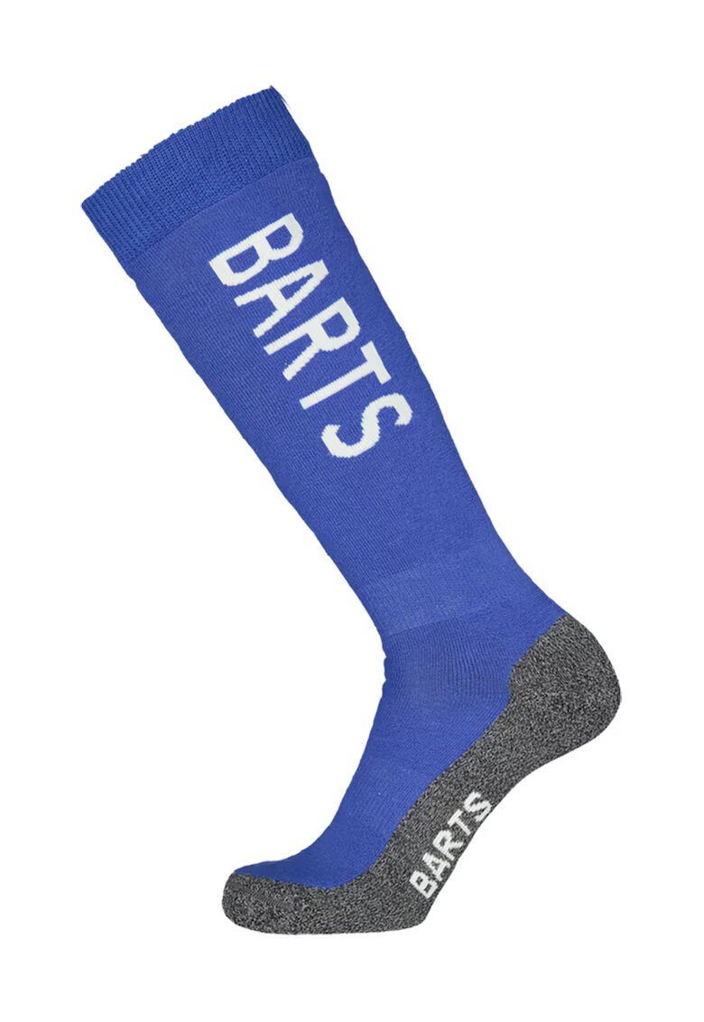 Barts Sosete mid-calf unisex din amestec de lana cu logo pentru ski - Gri melange/Albastru