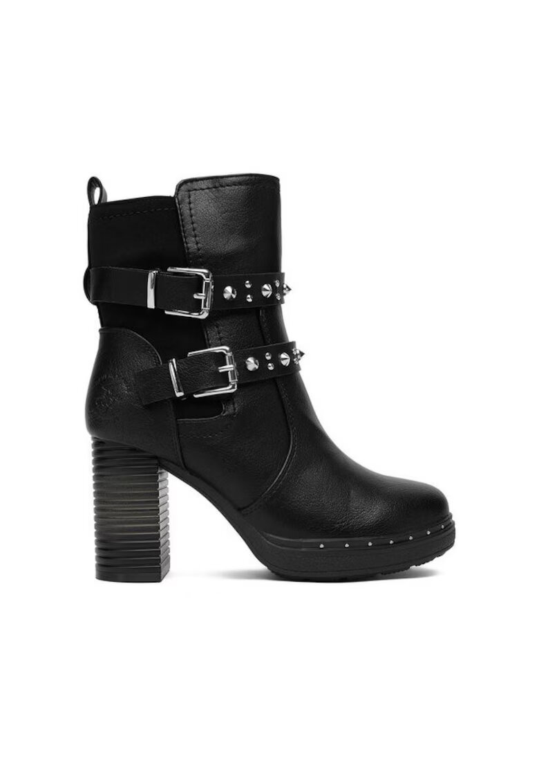 Beverly Hills Polo Club Botine dama negru - fermoar - tesatura