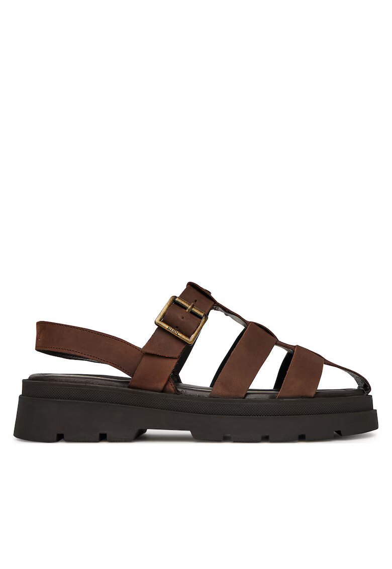 Beverly Hills Polo Club Sandale barbati piele naturala - maro