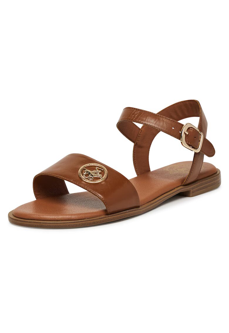 Beverly Hills Polo Club Sandale dama - piele naturala - maro -