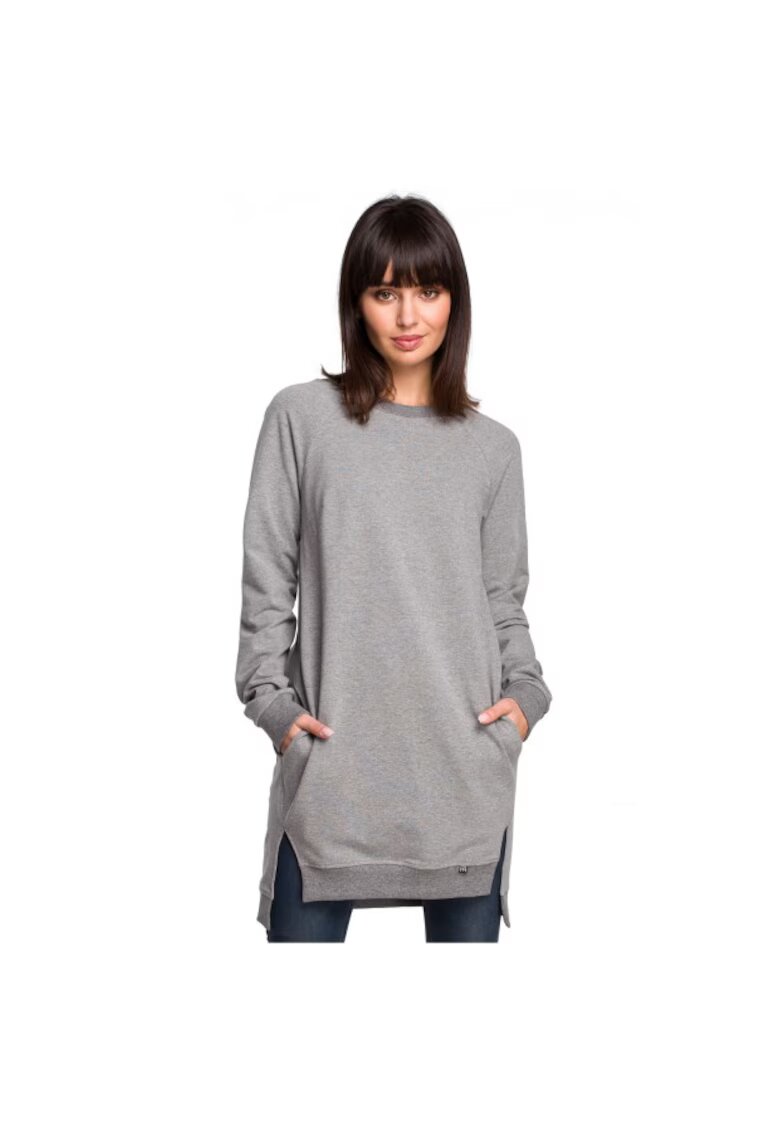 BeWear Bluza dama - B101 - Bumbac - 2XL - Gri