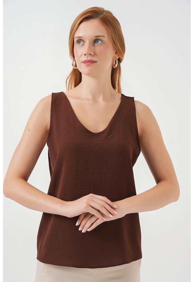 Big Dart Bluza dama - HiCCUP - Pull-On - maro textil - Maro nuc