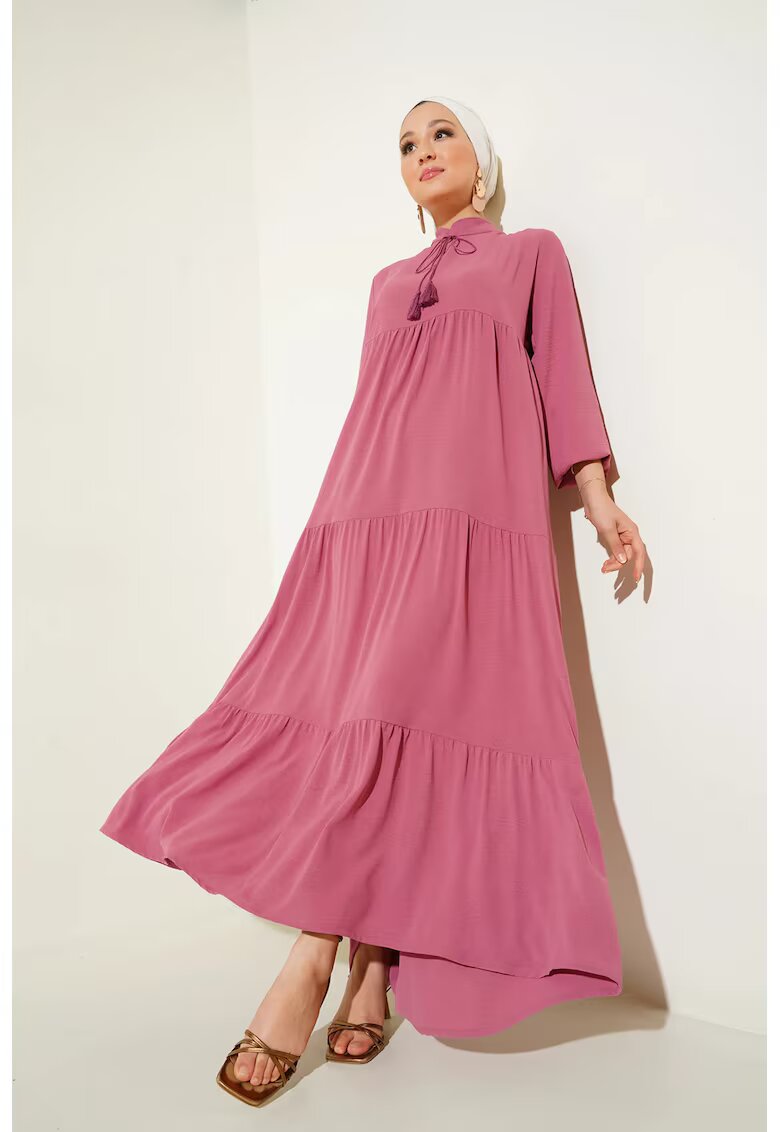 Big Dart Rochie maxi dama HiCCUP - poliester/lycra - lejera - roz