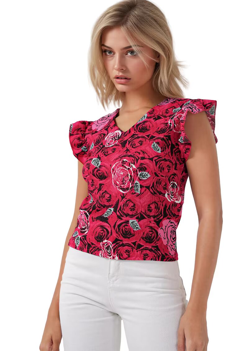 Big Dart Top dama - HiCCUP - Poliester/Lycra - Rosu
