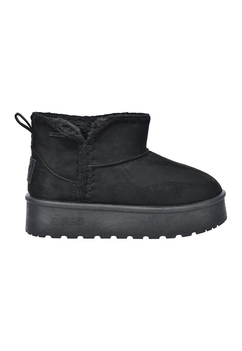 Big Star Ghete cu talpa plata - Negru stins