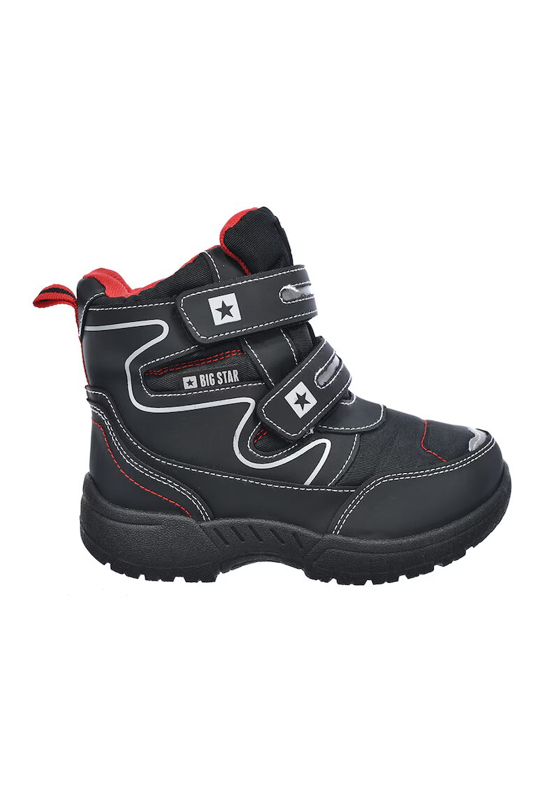 Big Star Ghete cu velcro - Rosu/Negru stins