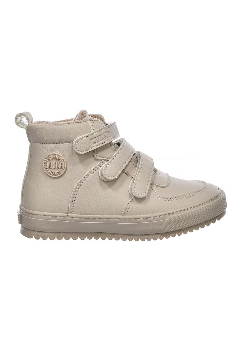 Big Star Ghete de piele ecologica cu benzi velcro - Bej inchis