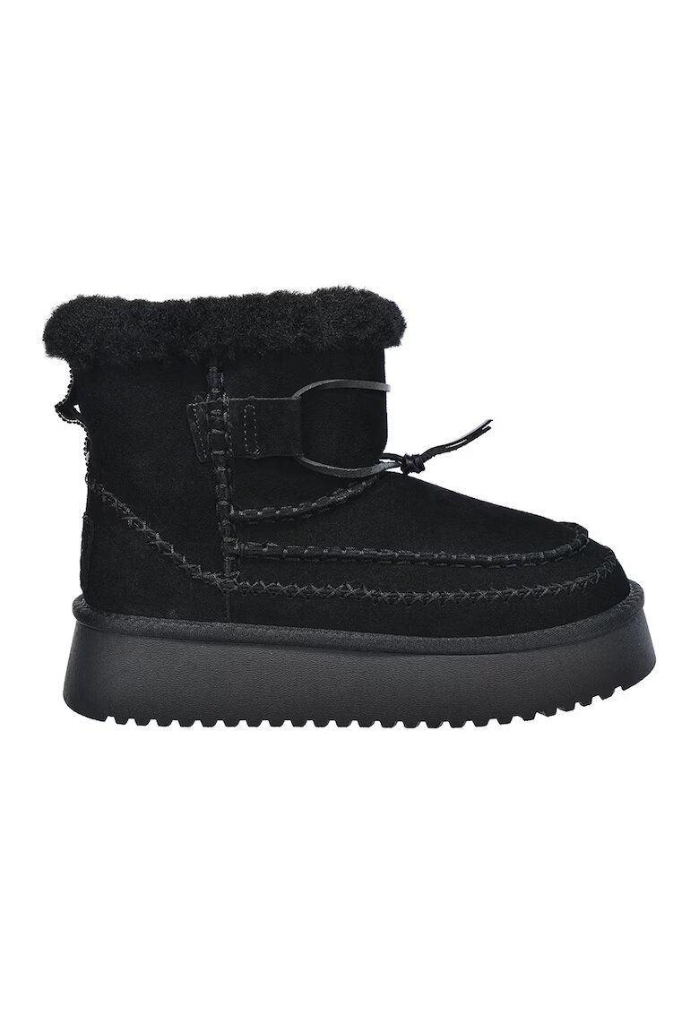 Big Star Ghete slip-on de piele intoarsa - Negru