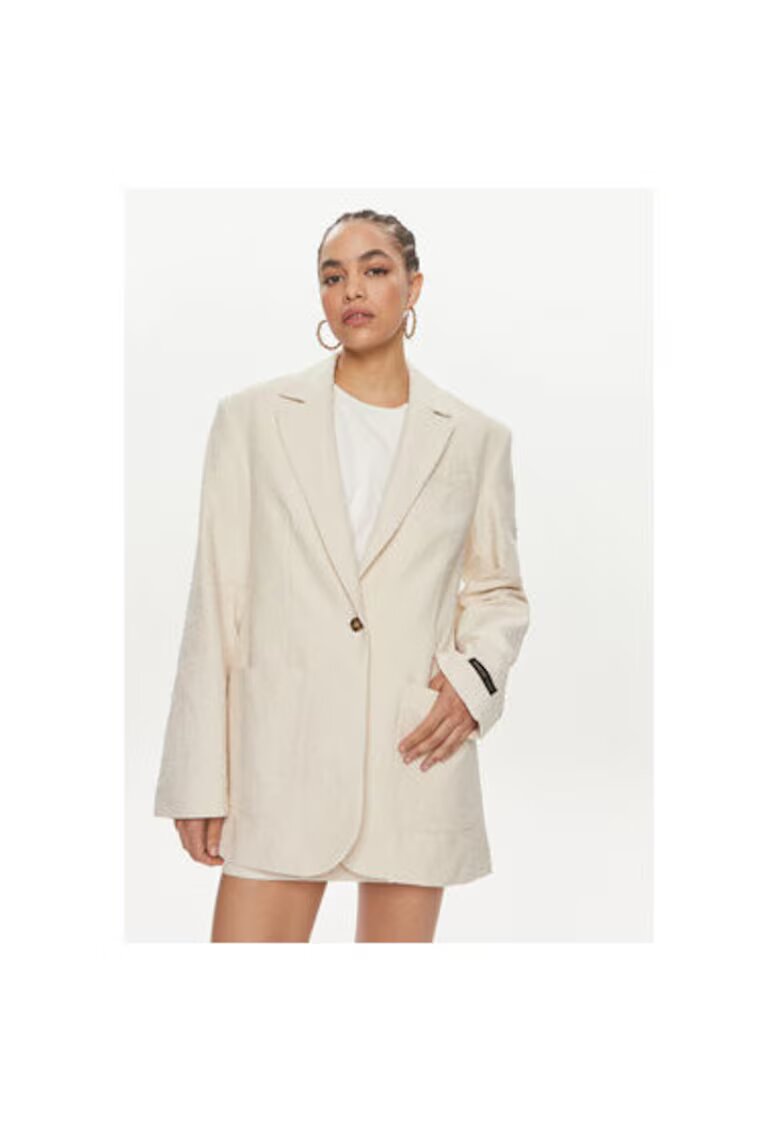 Birgitte Herskind Sacou dama - 303702779 - Bumbac - Bej - Ecru